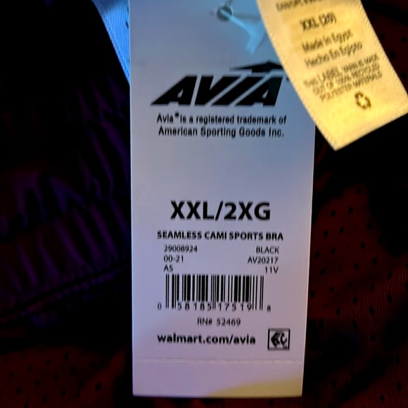 AVIA TANK TOP AND SHORTS 2X WORKOUT CLOTHING BURGUNDY - Picture 8 of 8